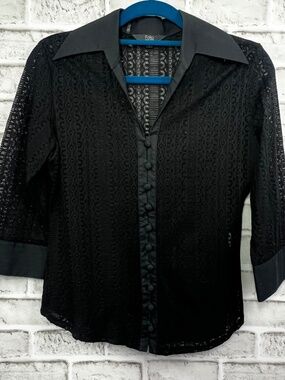 |•FOLIO•| Black Lace Top Size 8